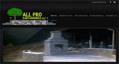 Desktop Screenshot of allproearthworks.com