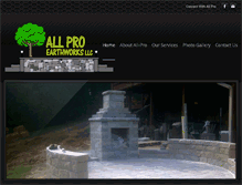 Tablet Screenshot of allproearthworks.com